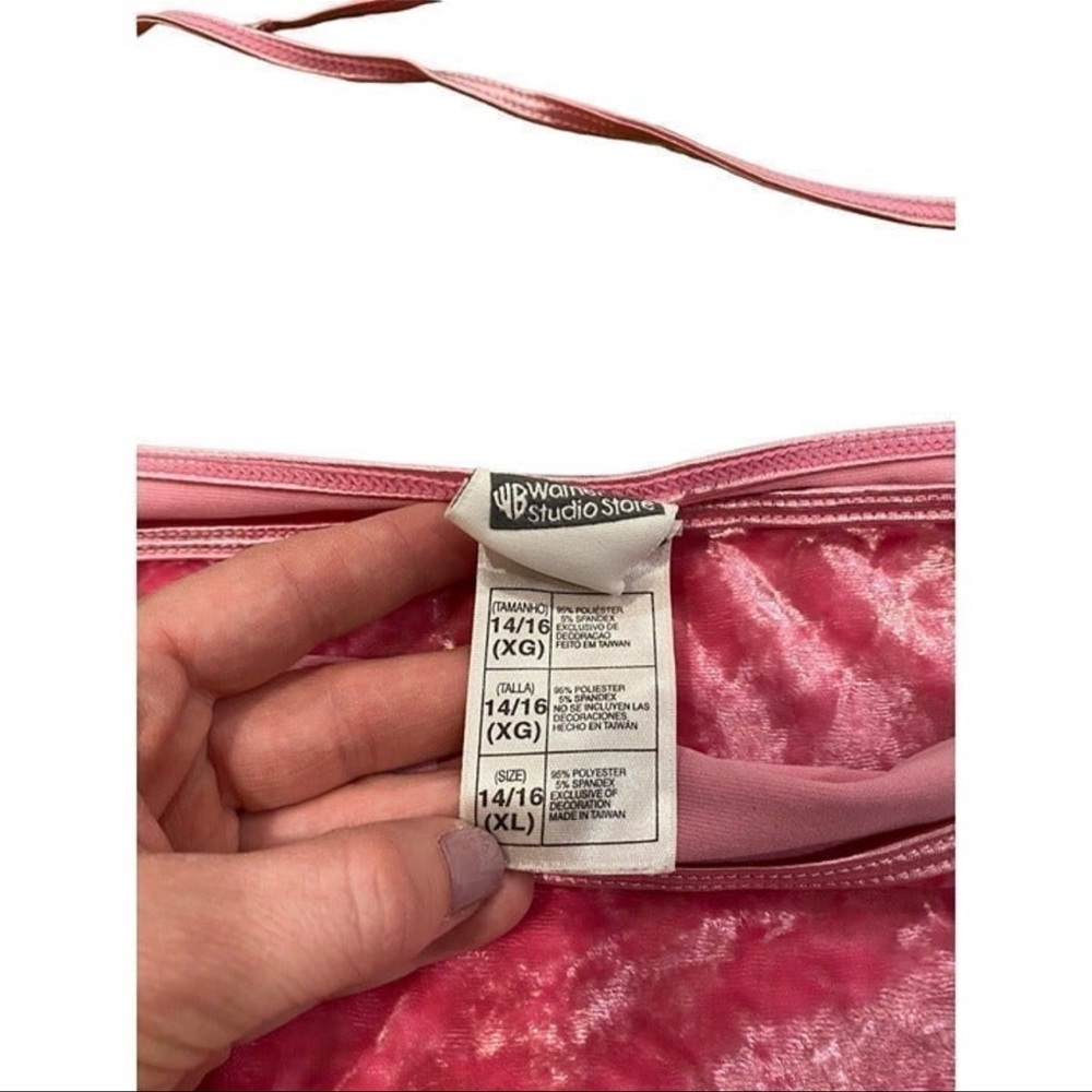 Vintage Tweety Pink Velvet Wrap Skirt Warner Bros Y2K Youth XL Women S/M RARE - Picture 5 of 6